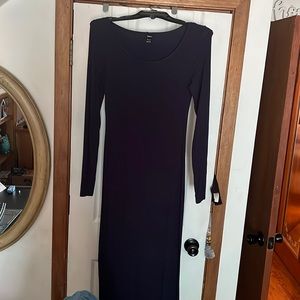 Navy blue long dress